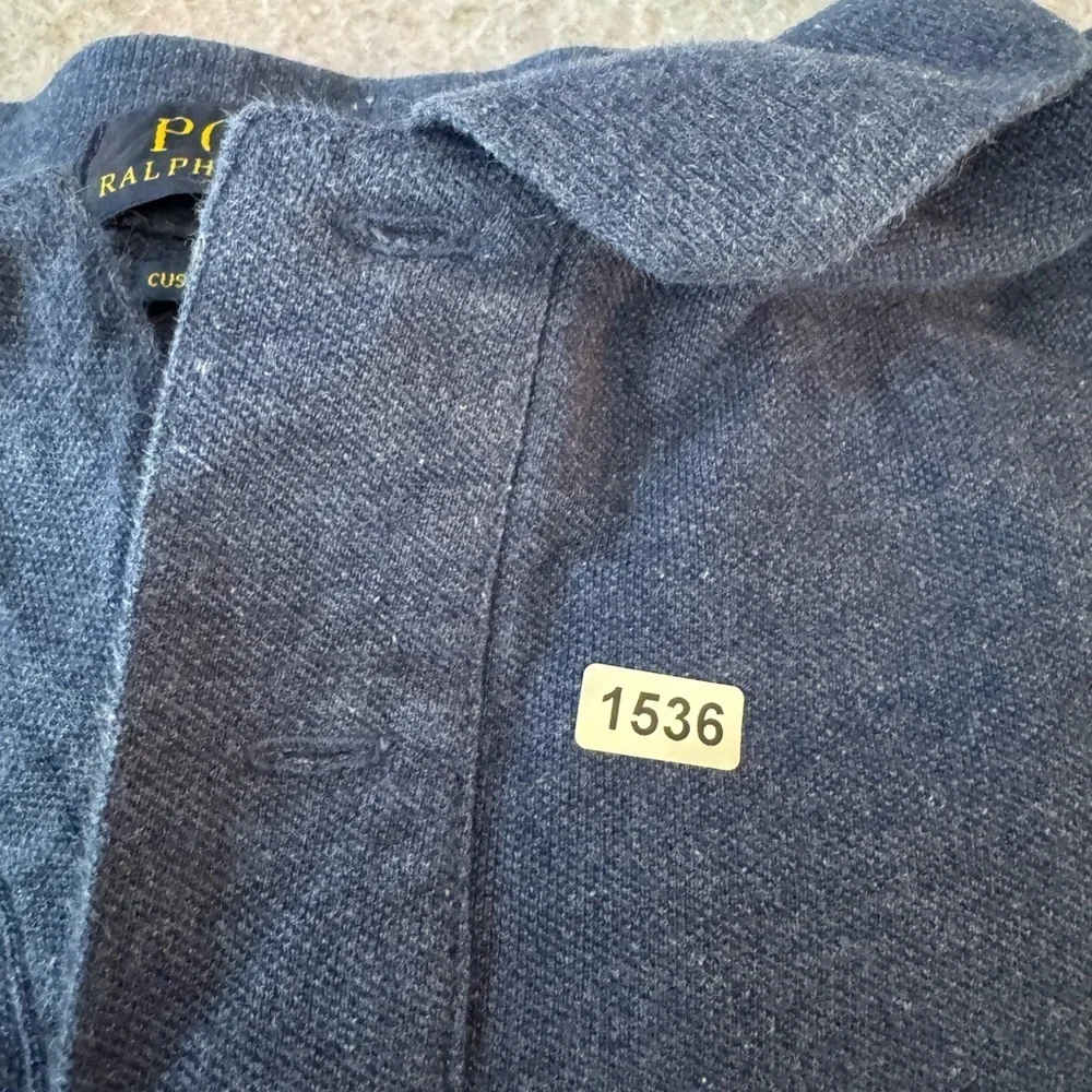 Polo by Ralph Lauren Men's Heather Blue Polo Slim Fit Shirt XXL